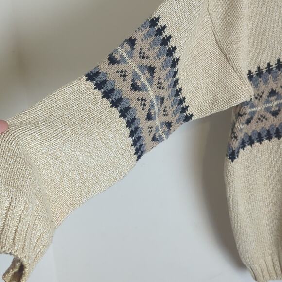 Vintage Tight Knit Ski Lodge Vibe Sweater Preppy Mens Size XL - Picture 4 of 9